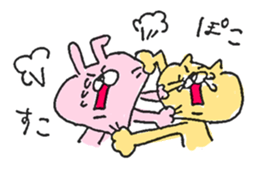 usata&nyakota&shiko-kumata sticker #9520949