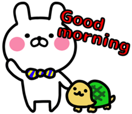 Rabbit & Tortoise EN sticker #9521076