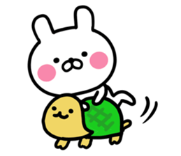 Rabbit & Tortoise EN sticker #9521082