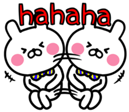 Rabbit & Tortoise EN sticker #9521089