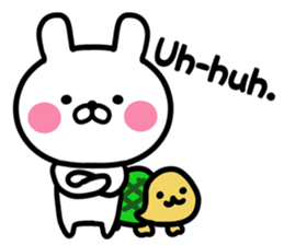 Rabbit & Tortoise EN sticker #9521091