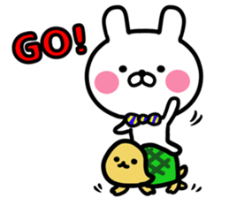 Rabbit & Tortoise EN sticker #9521092