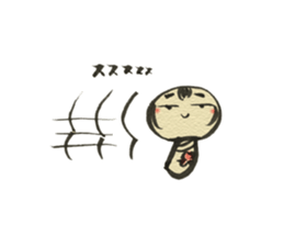 Unpleasant Kokeshi 2 sticker #9521984