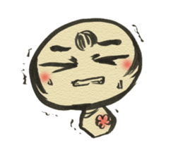 Unpleasant Kokeshi 2 sticker #9522009