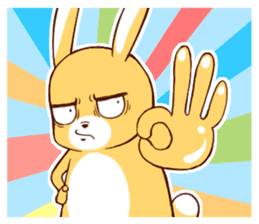 Ugly rabbit by BiBi sticker #9522825