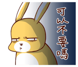 Ugly rabbit by BiBi sticker #9522828