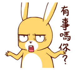 Ugly rabbit by BiBi sticker #9522834