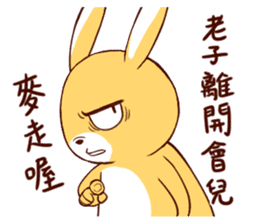 Ugly rabbit by BiBi sticker #9522835