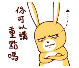 Ugly rabbit by BiBi sticker #9522837