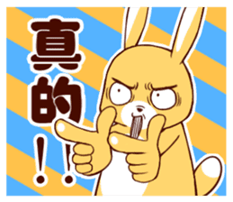 Ugly rabbit by BiBi sticker #9522850