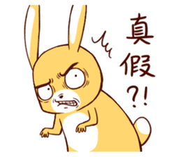 Ugly rabbit by BiBi sticker #9522851