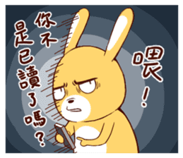 Ugly rabbit by BiBi sticker #9522855