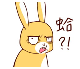 Ugly rabbit by BiBi sticker #9522858