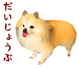 Pomeranian Junco real sticker #9523022