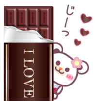 Happy Valentine's Day! Chocolate bear sticker #9523956