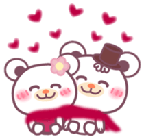 Happy Valentine's Day! Chocolate bear sticker #9523974