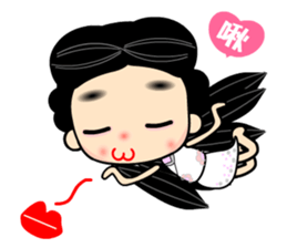 I love naughty flower sticker #9525068