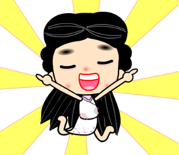 I love naughty flower sticker #9525084