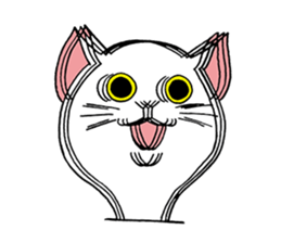 FoolishButPrettyWhiteCat&SexyBlackCat sticker #9526106