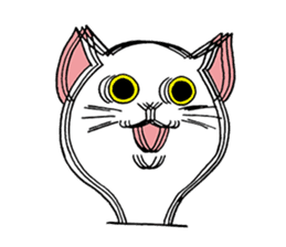 FoolishButPrettyWhiteCat&SexyBlackCat sticker #9526106