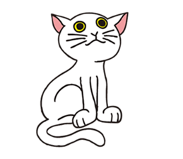 FoolishButPrettyWhiteCat&SexyBlackCat sticker #9526107