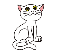 FoolishButPrettyWhiteCat&SexyBlackCat sticker #9526107