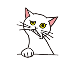 FoolishButPrettyWhiteCat&SexyBlackCat sticker #9526109