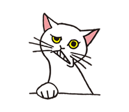 FoolishButPrettyWhiteCat&SexyBlackCat sticker #9526109