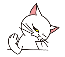 FoolishButPrettyWhiteCat&SexyBlackCat sticker #9526113
