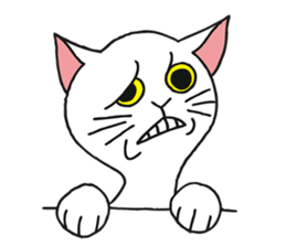 FoolishButPrettyWhiteCat&SexyBlackCat sticker #9526118