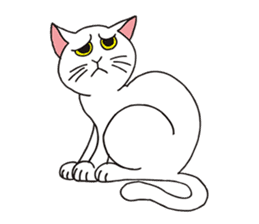 FoolishButPrettyWhiteCat&SexyBlackCat sticker #9526124