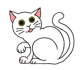 FoolishButPrettyWhiteCat&SexyBlackCat sticker #9526128