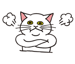 FoolishButPrettyWhiteCat&SexyBlackCat sticker #9526136