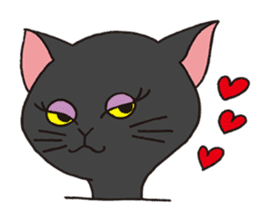 FoolishButPrettyWhiteCat&SexyBlackCat sticker #9526142