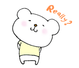 Baby polar bear (English version). sticker #9526438