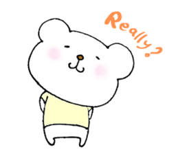 Baby polar bear (English version). sticker #9526438