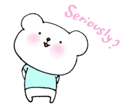 Baby polar bear (English version). sticker #9526439