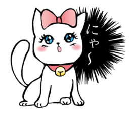 Girls' comic style sticker. sticker #9526776