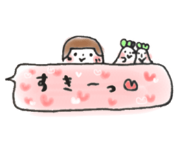 masking tape girl message2 sticker #9527066