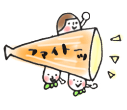 masking tape girl message2 sticker #9527076