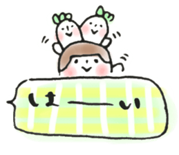 masking tape girl message2 sticker #9527096