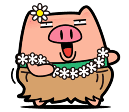 Pp Bear and Pants Pig 5 sticker #9528193