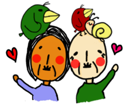 WHITE CATERPILLAR AND SNAIL 2 sticker #9528584