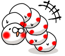 WHITE CATERPILLAR AND SNAIL 2 sticker #9528591