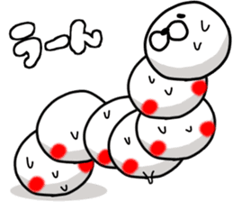 WHITE CATERPILLAR AND SNAIL 2 sticker #9528593