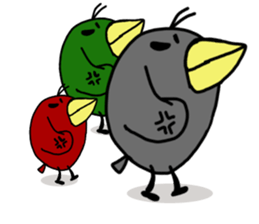 WHITE CATERPILLAR AND SNAIL 2 sticker #9528608