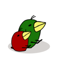 WHITE CATERPILLAR AND SNAIL 2 sticker #9528622