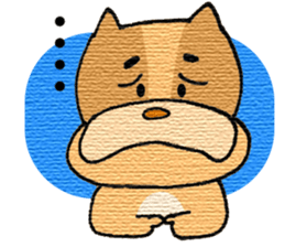 Stupid a dog sticker #9529294