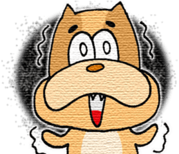 Stupid a dog sticker #9529299