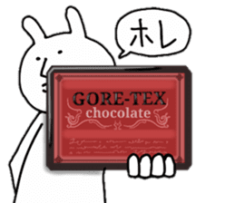 Rabbit of the chocolate enthusiast sticker #9529741